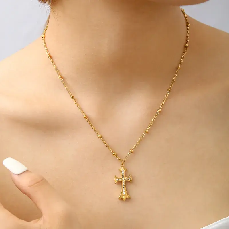 Golden Cross Pendent - FY0293